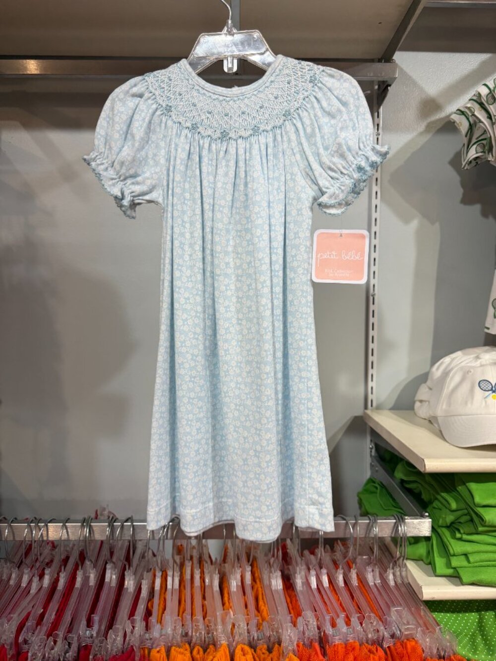 New With Tags Petit Bebe  Smocked Dress 24M